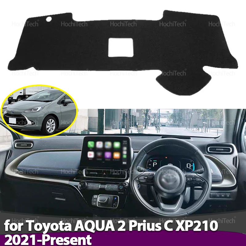 Für Toyota AQUA 2 Prius C XP210 2021-Präsentieren Anti-Slip Dashboard Abdeckung Schutz Pad Auto Zubehör Sonnenschirm teppich Image