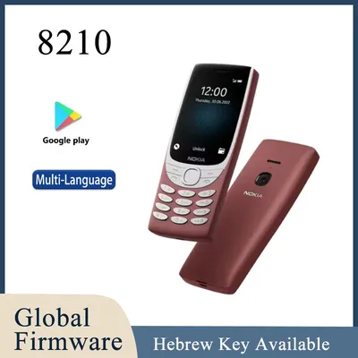 Finland made 8210 4G Feature Phone 2.8 Inch Display Bluetooth 5.0 1450mAh Dual SIM FM Push-button unlocked used Phone