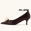 Marke 5,5 cm schlanke Ferse spitzen Modenschau Stil High Heel Schuhe Frühling Herbst Frauen sexy Party pendeln nackte Schuhe Größe 34-43