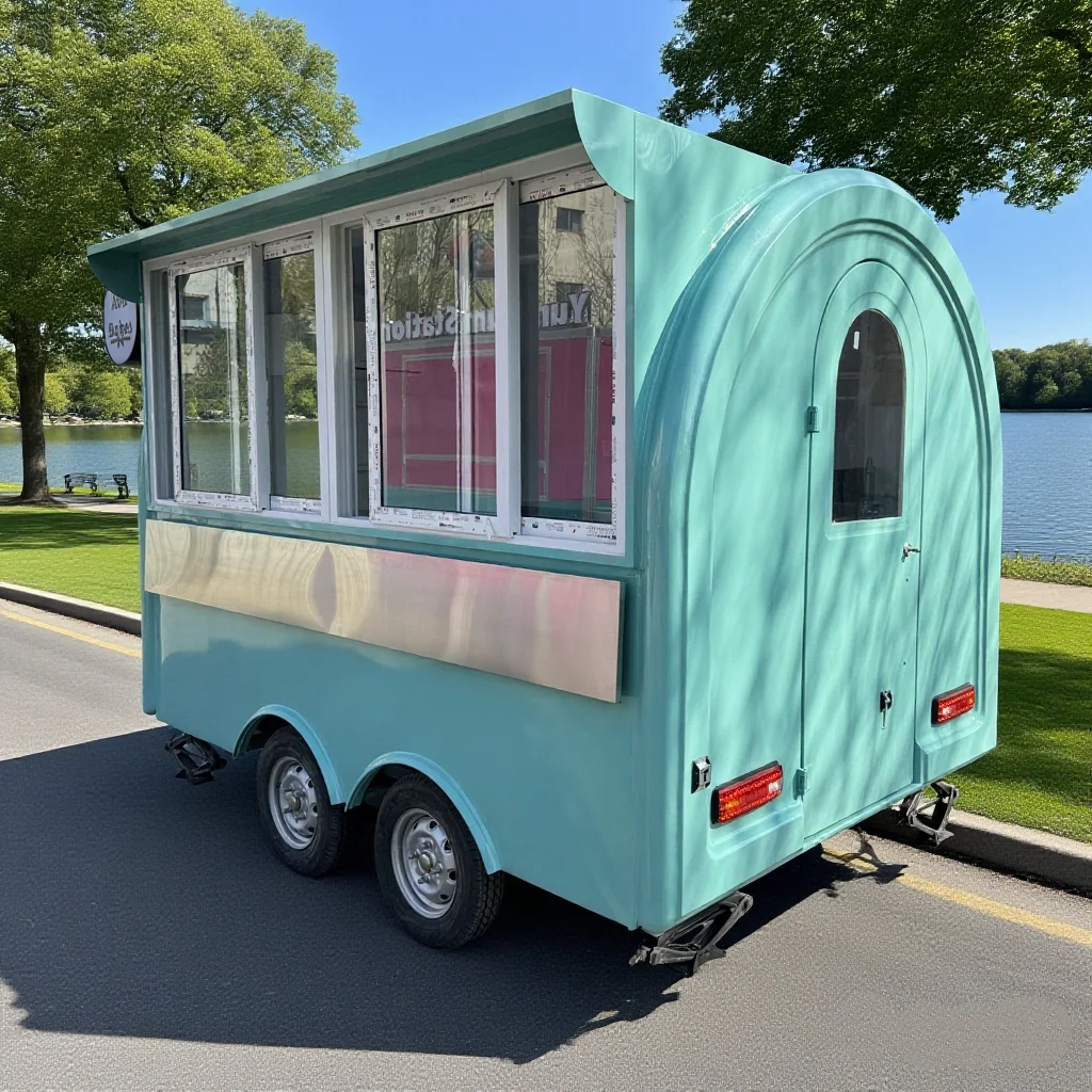 Style moderne taille personnalisée camion de nourriture barbecue camion de Pizza voiture à manger Mobile chariot de nourriture pour Hot Dog remorque de hamburger fourgon à café remorque de nourriture