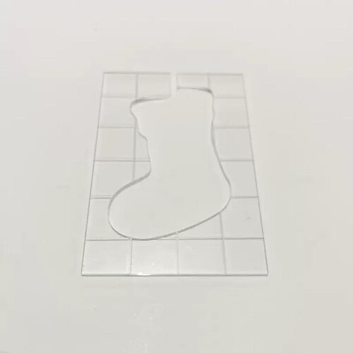 Weihnachts-Quiltvorlagen, 6-teiliges Acryl-Nählineal-Set, hohle Patchwork-Quiltwerkzeuge Image