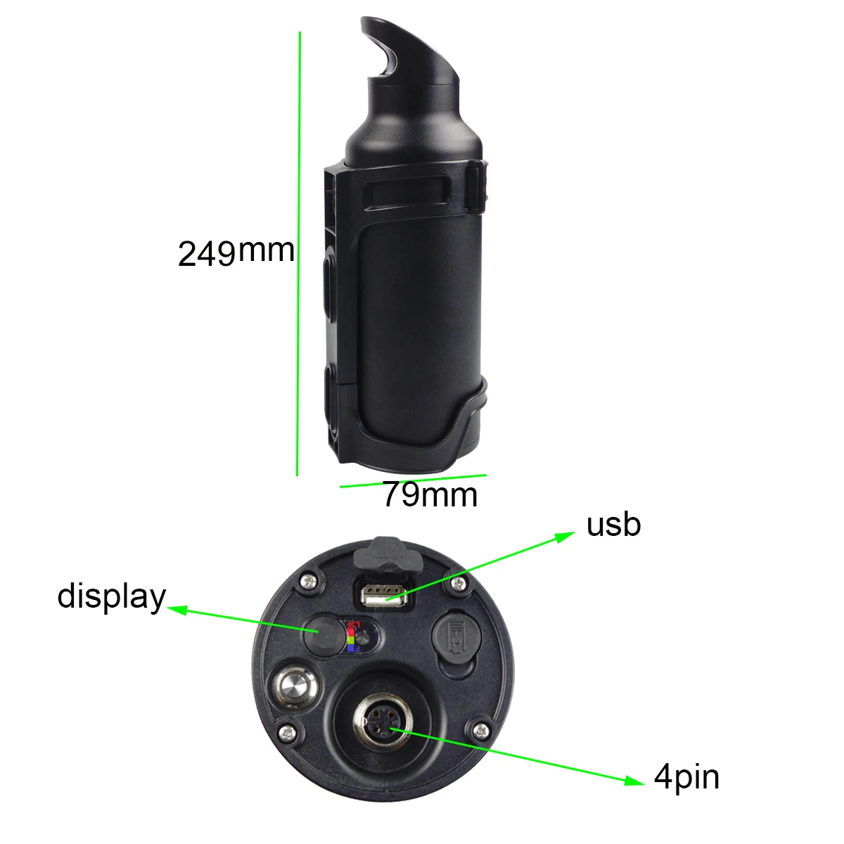Wasserflaschenbatterie 24V 36V 10,5Ah 7Ah für Ride1UP's CF Racer1 Pure Flux One DIY Bafang BTF140 Nace eBikes verlängern die Batterie Image