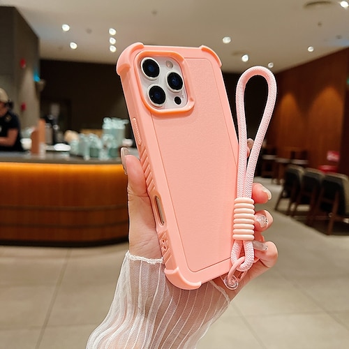 Handy Hülle Handyhüllen Für 16 15 14 Pro Max Plus 13 Rückseite mit Trageriemen Stoßfest Farbverläufe PC Image