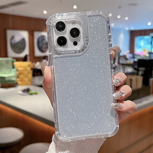 Handy Hülle Handyhüllen Für iPhone 17 Pro Max 17 Air 16 15 14 Pro Max Plus 13 12 11 Pro Max Brieftaschenhülle Bling Glitzer glänzend Stoßfest Retro TPU PC Image