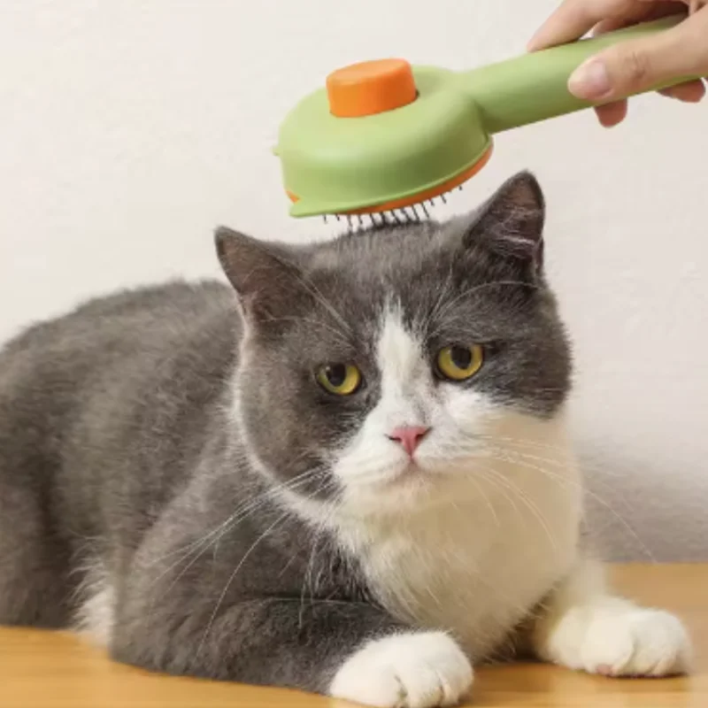 Haustier-Pflegebürste, Haarentferner, Katze, Hund, Selbstfallen, Haarreinigungswerkzeug, Haustierzubehör Image