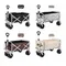 Carrello da campeggio pieghevole pieghevole pieghevole regolabile da campeggio con doppio freno personalizzato da 150 litri Carrello da campeggio pieghevole per picnic sulla spiaggia
