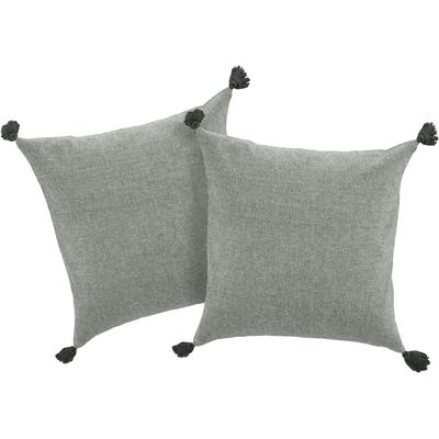 Kissenbezug "Jada", grün (dunkelgrün), B:50cm L:50cm, Baumwolle, Baumwolle, LEGER HOME BY LENA GERCKE, Kissenbezüge, Kissenhülle ohne Füllung, 2-er Set, modern und zeitloses Design, 50x50 Image
