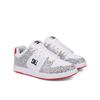 Sneaker DC SHOES "Manteca 4", Gr. 6,5(37,5), weiß, schwarz, hotpink, 53.02% Leder, 46.98% Synthetikmaterial, Schuhe