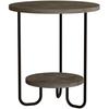 Beistelltisch DECORTIE "CORRO BEISTELLTISCH", dunkel kaffee, B:40cm H:45cm T:40cm, Tische, Leichte Montage, Lagerung, Platzsparend