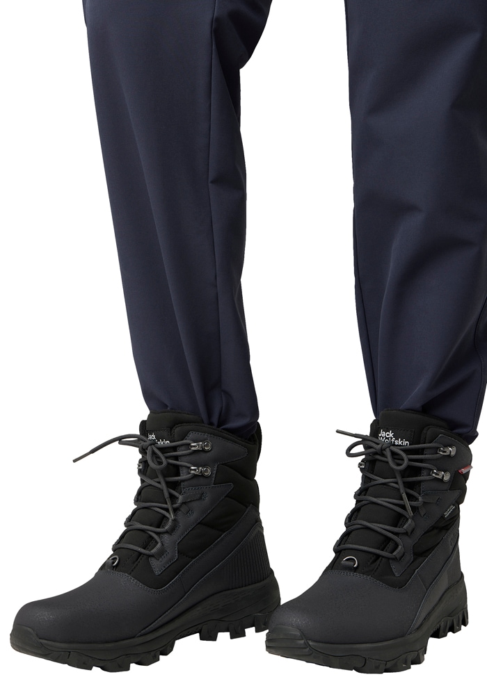 Trekkingschuh JACK WOLFSKIN "EVERQUEST PRO TEXAPORE HIGH M", Herren, Gr. UK 6 - EU 39,5, Normalschaft, graniteschwarz, Schuhe Trekkingschuh