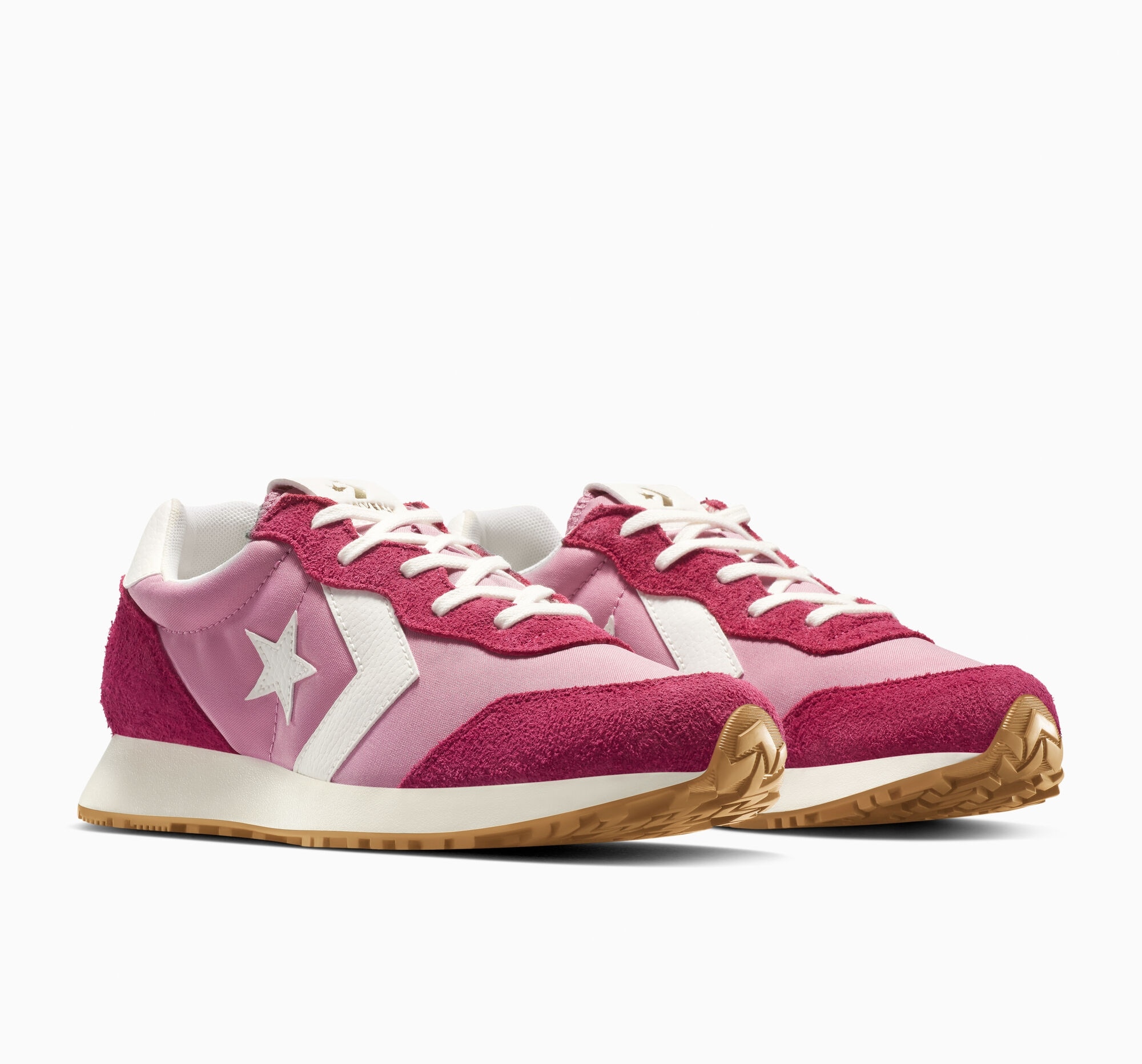 Sneaker CONVERSE "CONVERSE OMEGA TRAINER", Gr. 42, rosa (cliffside rose, sporty berry), Leder, sportlich, Schuhe