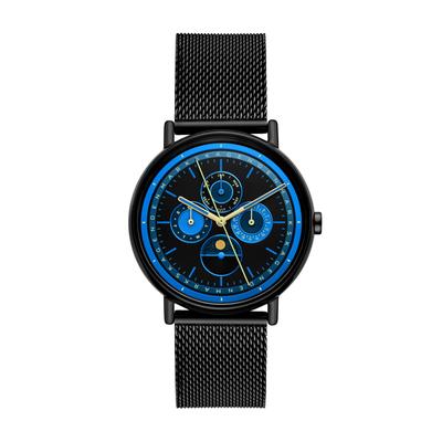 Quarzuhr SKAGEN "SIGNATUR", schwarz, Armbanduhren, Herren, Armbanduhr, Herrenuhr, Edelstahlarmband, analog, Tag, Wochentag, Monat Image