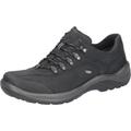 Sneaker WALDLÄUFER "HAYO", Herren, Gr. 8 (42), blau (nachtblau), Nubukleder, unifarben, sportlich, Schuhe, Freizeitschuh, Halbschuh, Schnürschuh in Bequemweite G (= weit)