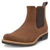 Chelseaboots ECCO "ELAINA", Damen, Gr. 40, braun (camelfarben), Veloursleder, casual, Schuhe, Schlupfboots, Herbstboots, Stiefelette mit Stretcheinsätze