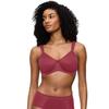 Minimizer-BH TRIUMPH "Essential Minimizer T W X", Damen, Gr. 75, Cup E, sweet marsala, Microtouch, Obermaterial: 70% Polyamid, 30% Elasthan, casual, BHs, verkleinert die Brust optisch um eine Cup-Größe