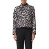 Hemdjacke S.OLIVER BLACK LABEL, Damen, Gr. 40, schwarz leo, Web, Obermaterial: 92% Polyester, 8% Elasthan. Futter: 100% Polyester, bedruckt, animal-print, casual, regular fit taillenbedeckt, Langarm gerader Abschluss, Jacken, mit Hemdkragen
