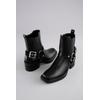 Westernstiefelette ANISTON SHOES, Damen, Gr. 41, schwarz, Lederimitat, modisch, Schuhe, Cowboyboots, Blockabsatz, mit Stretcheinsatz - NEUE KOLLEKTION