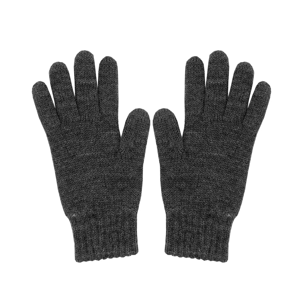 Strickhandschuhe MAXIMO, Baby, Gr. 8, carbonmeliert, Strick, Wolle, meliert, unifarben, Handschuhe, Fingerhandschuhe, Wolle, wärmend, atmungsaktiv