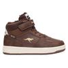 Sneaker KANGAROOS "K-CP BOUND MID EV", Gr. 28, slate schwarz, blond wood, Synthetik, sportlich, Schuhe, Wasserdicht, Warmfutter