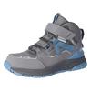 Sneaker RICOSTA "Blaze", Kinder, Gr. 29, grau (grau, blau), Textil, Lederimitat, sportlich, Schuhe, Klettschuh mit TEX-Ausstattung, Größenschablone zum Download