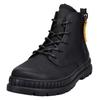 Winterboots BUGATTI, Herren, Gr. 48, schwarz, Lederimitat, Textil, unifarben, casual, Schuhe, Plateauboots, Schnürboots im Monochrome Look