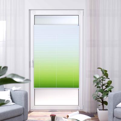 Plissee K-HOME "Farbverlauf Sunrise", grün (grün, weiß), B:95cm H:130cm, Plissees Image
