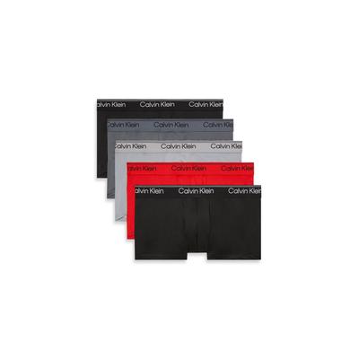 Trunk "LOW RISE TRUNK 5PK", Herren, Gr. S (48), bunt, Jersey, Obermaterial: 88% Polyester, 12% Elasthan, CALVIN KLEIN UNDERWEAR, unifarben, körpernah, Unterhosen, Mit elastischem Bund Image