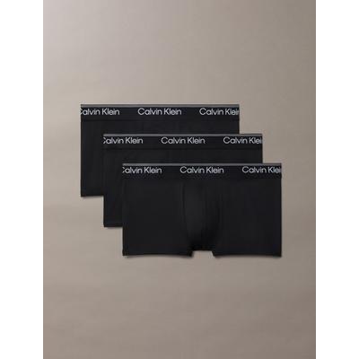 Trunk "LOW RISE TRUNK 3PK", Herren, Gr. XL (54), schwarz, Jersey, Obermaterial: 88% Polyester, 12% Elasthan, CALVIN KLEIN UNDERWEAR, körpernah, Unterhosen, mit Logo-Elastikbund Image