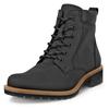 Schnürboots ECCO "ELAINA", Damen, Gr. 38, schwarz, Nubukleder, klassisch, Schuhe, Schnürstiefelette, Boots mit Profilsohle