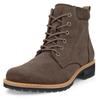 Schnürboots ECCO "ELAINA", Damen, Gr. 38, braun, Veloursleder, klassisch, Schuhe, Schnürstiefelette, Boots mit Profilsohle