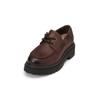 Bootsschuh MARC O'POLO "mit flauschiger Innensohle", Damen, Gr. 37, braun (schwarz braun), Obermaterial: 100% Leder (Rind), unifarben, Schuhe