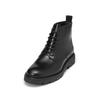 Stiefelette MARC O'POLO "aus gebürstetem Kalbleder", Damen, Gr. 44, schwarz, Obermaterial: 100% Leder (Rind), unifarben, Schuhe