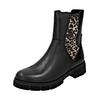 Stiefelette REMONTE "Remonte Stiefelette Leder/Textil", Damen, Gr. 39, schwarz kombi, Leder, Textil, casual, Schuhe