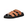 Pantolette PAVEMENT "Pavement Pantoletten Leder", Damen, Gr. 37, schwarz (schwarz, braun), Leder, casual, Schuhe
