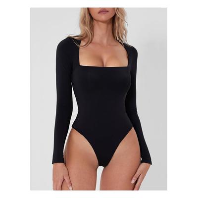 Langarm-Body mit quadratischem Ausschnitt Image