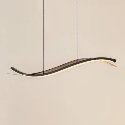 Hängelampe Alevia Lucande, dimmbar, messing / gold, für Wohn- / Esszimmer, Metall, Design Image