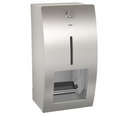 KWC Aquarotter WC-Doppelrollenhalter, STRATOS, Edst., AP, 156x303x141 mm, Spindelsystem, 3600008879 3600008879 Image