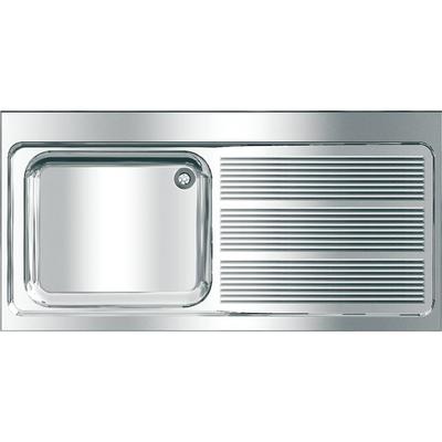 KWC Aquarotter Gewerbespüle, MAXIMA, Edelstahl, 1400x432x700 mm, Tropfteil rechts, 2000057159 2000057159 Image
