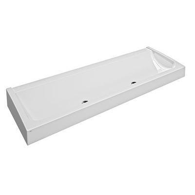KWC Aquarotter Waschrinne, FUTURA exklusiv, MIRANIT, 2100x170x570 mm, 2 Ablaufventile, 2030057409 2030057409 Image