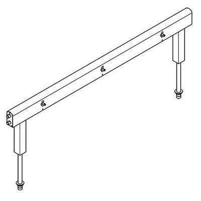 KWC Aquarotter Armatureneinh., Edst., doppelreihig, 6 Waschplätze, 2100 mm, Wasserans Seite, 2030072 2030072016 Image