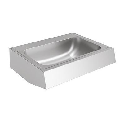 KWC Aquarotter Einzelwaschtisch, ANIMA, Edelstahl, 700x170x514 mm, Siebventil, 3600005551 3600005551 Image