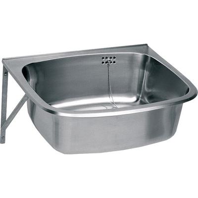 KWC Aquarotter Ausgussbecken, SIRIUS, Edelstahl, 560x200x460 mm, Klapprost und Spritzwand, 200010326 2000103260 Image