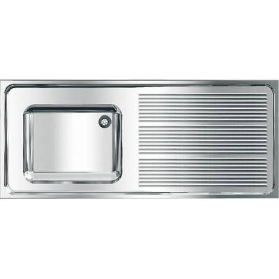 KWC Aquarotter Gewerbespüle, MAXIMA, Edelstahl, 1400x432x600 mm, Tropfteil rechts, 2000057662 2000057662 Image