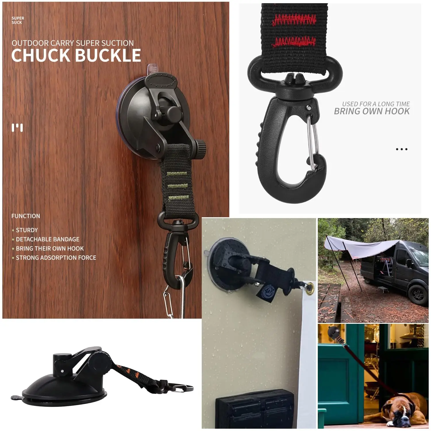 Outdoor Camping Auto Zelt Saugnapf Schnalle Tragbare Saugnapf Haken Zelt Haken Sonnenschutz Regen Abdeckung Auto Fenster Saugnapf