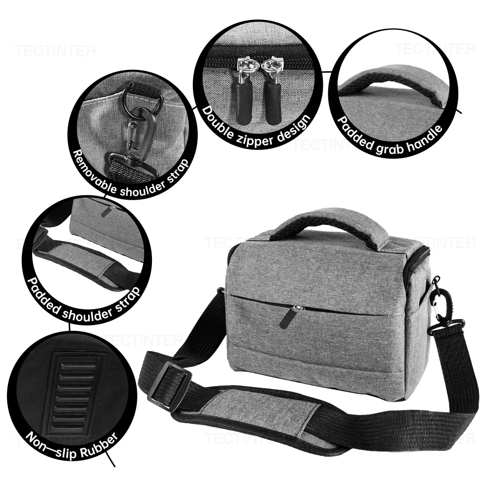 Kameratasche Tasche Rucksäcke Fall für Sony/Nikon/instax DSLR Umhängetasche Objektiv Fall Für Canon Fotokamera Zubehör Image