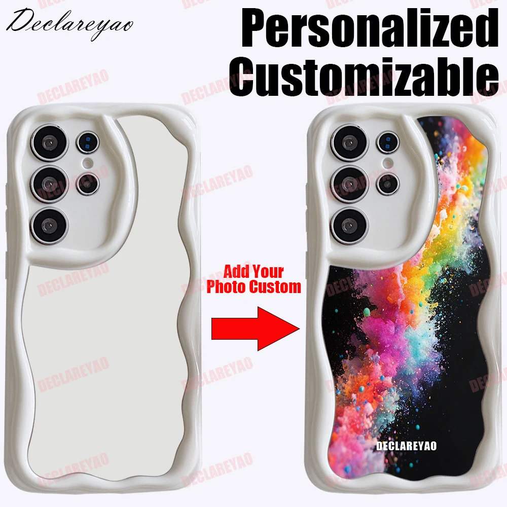 Personalisierte anpassbare DIY-Fotos TPU-Coque für Samsung Galaxy S25 Ultra S24 FE S23 Plus S22 S21 S20 FE 2022 5G Hüllen Abdeckungen Image