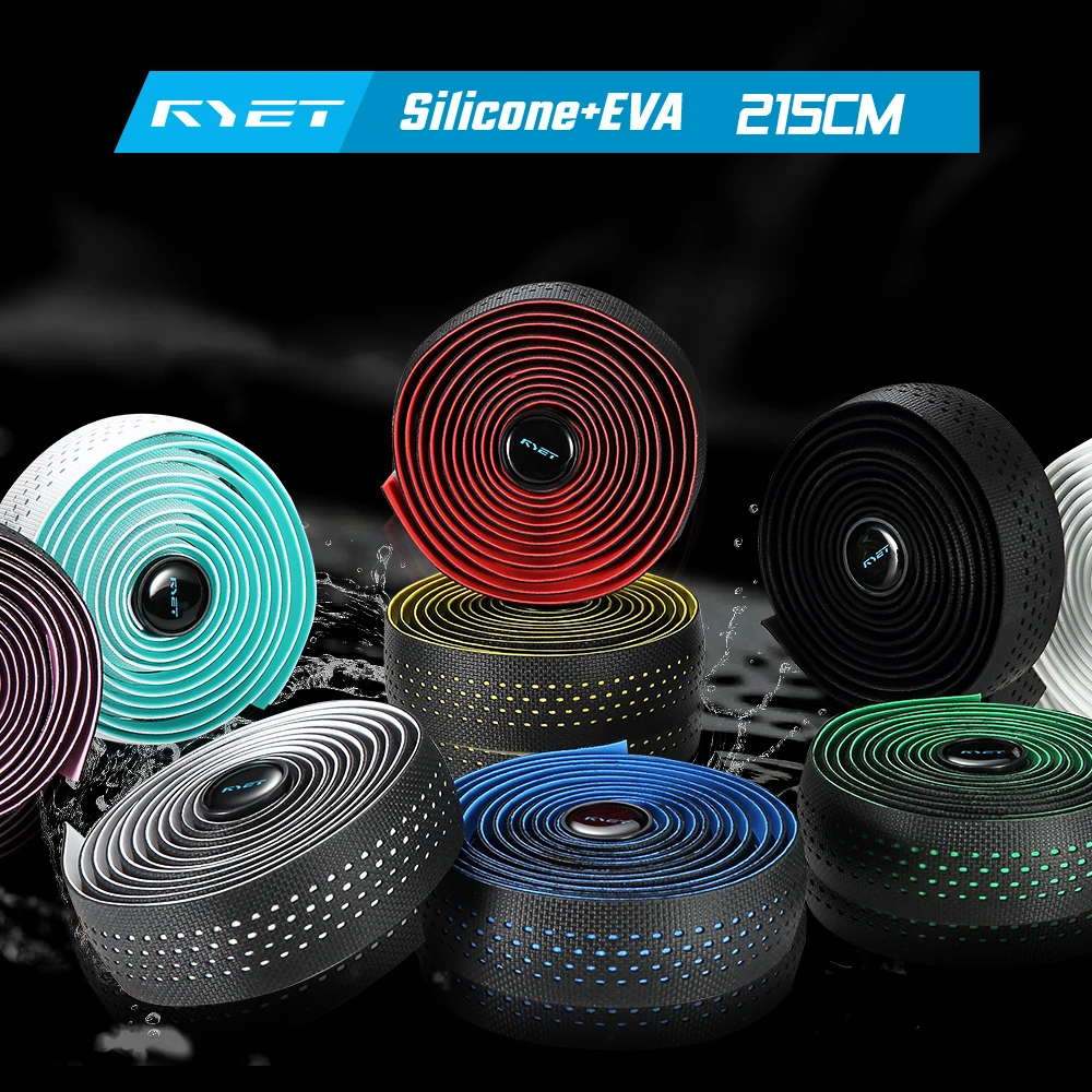 RYET Rennrad-Lenkerband – Gelpolsterung, rutschfeste und stoßdämpfende Lenkerhülle, langlebiges Anti-Vibrations-Klebeband zum Radfahren Image
