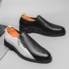 Mode Marke männer Leder Casual Schuhe High-end-Heißer Verkauf Bankett Kleid Schuhe Büro Business Kleid Schuhe Einfache schwarz