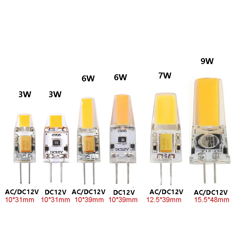 10 stücke 3 watt 6 watt 7 watt 9 watt High Power G4 COB Led-lampe SiliconeCeilling Kronleuchter Lampe 3000 karat 4000 karat 6000 karat Ersetzen 50 watt 60 watt Halogenlampe 12 v