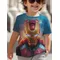 Iron Man Abbigliamento per bambini coreano 2025 Bambino -shir T Shirt T-shirt per bambini T-shirt a maniche corte Top Camicie Top Abbigliamento Bambini Ragazzo